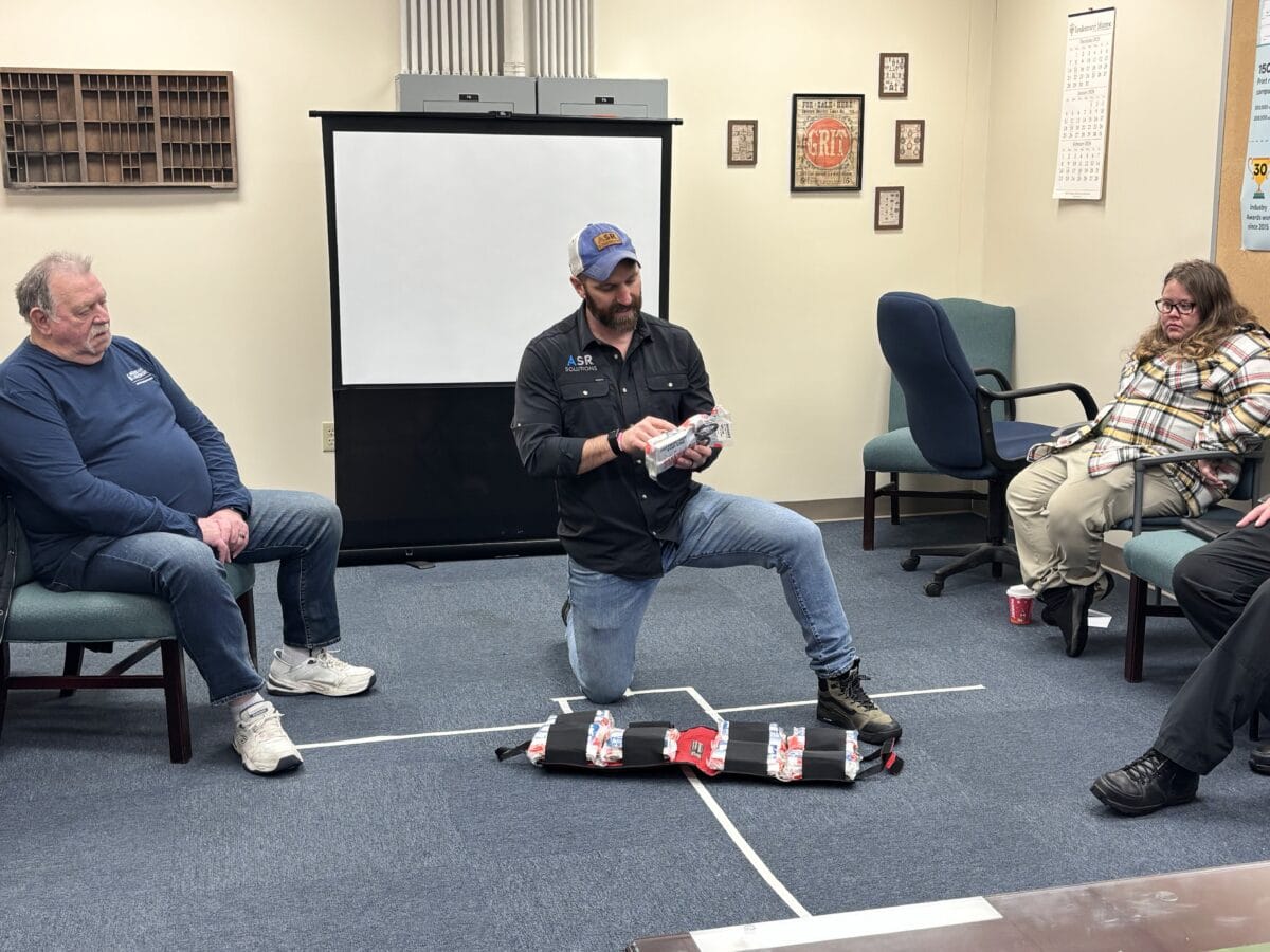 Hands-on emergency response training demonstration for public safety teams